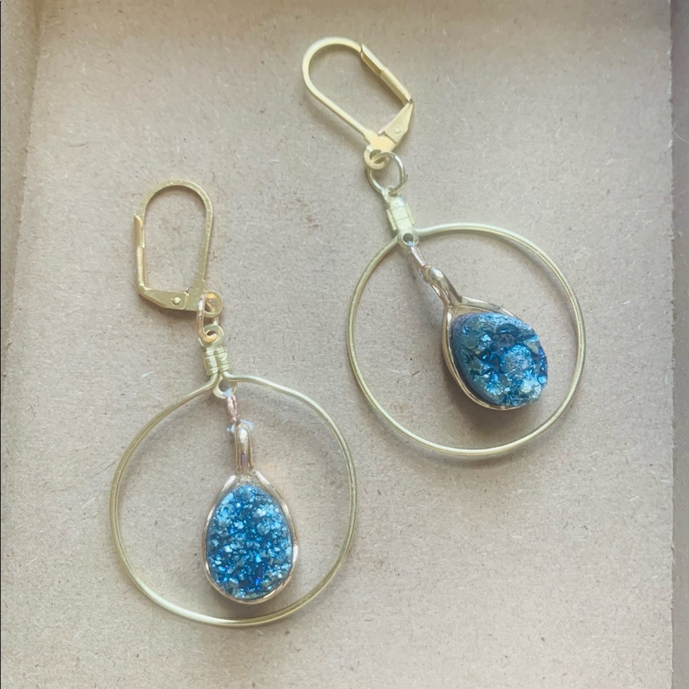 Druzy Quartz Earrings